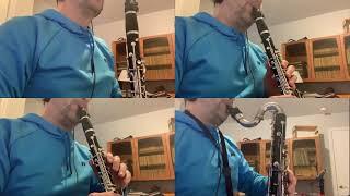 Andrew Charlton Caprice for Clarinet and Guitar for Cl4tet