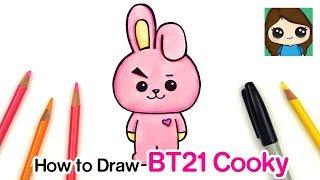 How to Draw BT21 Cooky  BTS Jungkook Persona