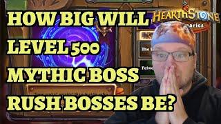 How Much Attack and Health Will Mythic Boss Rush Level 500 Bosses Have? Hearthstone Mercenaries