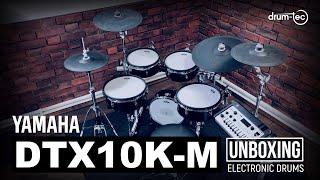 Yamaha DTX10K-M electronic drums unboxing & playing by drum-tec