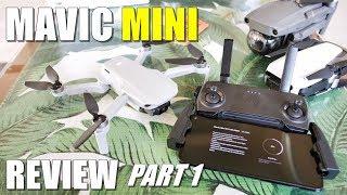 DJI Mavic MINI Review - Part 1 In-Depth Unboxing Updating Setup Pros & Cons