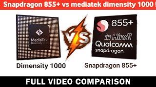 Snapdragon 855 vs MediaTek Dimensity 1000 5G  Amazing 5G Processor