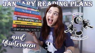 My January and Winterween TBR ️ reading and video plans