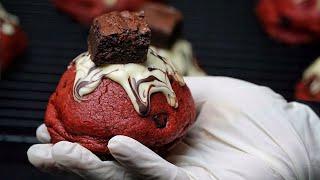 Red Velvet Brownie Stuffed Cookies  Trendy New York Style Monster Cookies  6.7oz