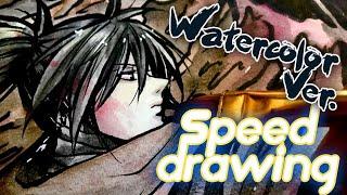 【Watercolor Ver.】Dororo Hyakkimaru Manga Speed Drawing
