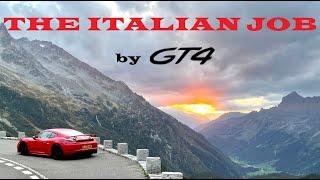 THE ITALIAN JOB titles tribute JUST FOR FUN - 718 Porsche Cayman GT4 #porsche #gt4