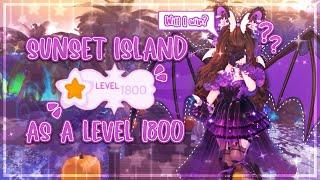 Playing sunset island as a level 1800+ but it’s Halloween  Royale High  FaeryStellar