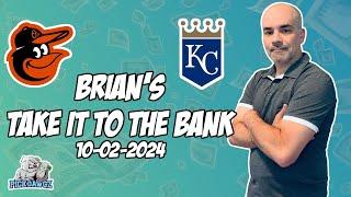 Free MLB Betting Predictions Today 10224 MLB Picks  Brians Take it to the Bank