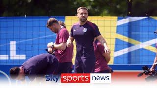 Luke Shaw is taking part in training with the England squad for the first time at Euro 2024