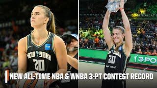 Sabrina Ionescu breaks ALL-TIME 3-Point Contest record for WNBA & NBA   WNBA on ESPN