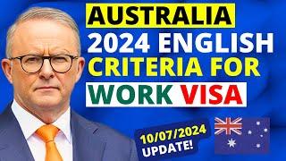 Australia English Requirements for Work Visa 2024  Australia Visa Update