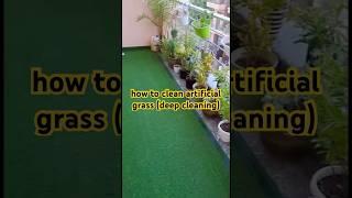 How to clean Artificial Grass Deep cleaning Balcony ki saaf safai  #gardening #nature #shorts #yt