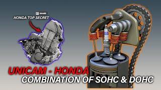 Combination Of SOHC & DOHC  UNICAM From HONDA