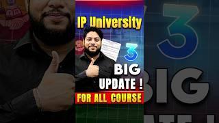 IP University 3 Big Updates  Online counselling Choice filling Important Dates #shorts