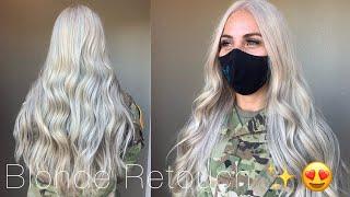 Blonde Root Retouch  Blonding  Redken Flash lift  Shades Eq