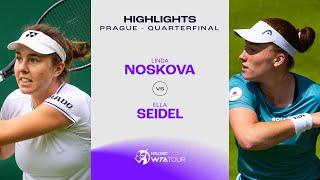 Linda Noskova vs. Ella Seidel  2024 Prague Quarterfinal  WTA Match Highlights