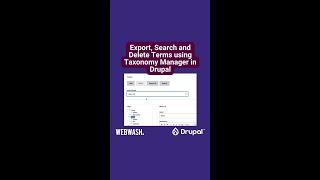 Export Search and Delete Terms using Taxonomy Manager in Drupal