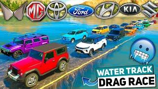 GTA 5 Indian SUV & SEDAN Cars  COLD WATER TRACK DRAG RACE GTA 5 MODS GTA 5 INDIAN CAR