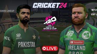 T20 World Cup 2024 - PAKISTAN Vs IRELAND- Cricket 24 live - PS5 Gameplay Hardest Difficulty.