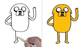 How to draw Jake  Adventure Time