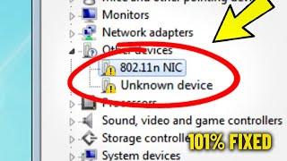 Unknown Device & Yellow Exclamation Mark On Windows Device Manager - How To Install unkown Driver ️