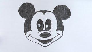 ‍️DRAWING TRICK‍️HOW TO DRAW MICKEY MOUSEEASY DRAWING#pencildrawing @TamilNewArt