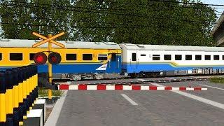 Perlintasan Kereta Api Klender Baru - Indonesian Trainz Railroad Crossing HD