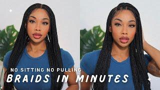 THE QUICKEST BRAIDS YOULL EVER HAVE EASY BOX BRAID WIG TANGLE FREE BOHO CURLS- FT JALIZA BRAIDS