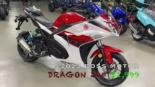 BEST IN YOUR BUDGET AUTOMATIC SPORTS BIKE $1999    BOSS MOTOR DRAGON 200  MUST WATCH BIKE