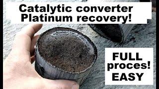 Catalytic converter - Platinum recovery - full proces