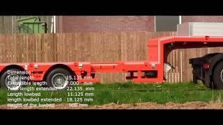 TSR Special Trailers 7-axle extendible semi-lowloader impression