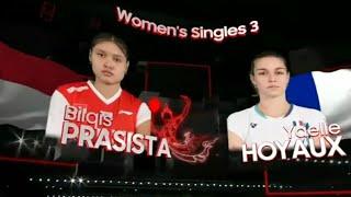 Uber Cup 2022 Prasista Vs Hoyaux Indonesia vs France #ubercup2022 #bwf