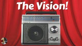 Realistic Portavision-60 12-781 AM FM TV Band Radio Review