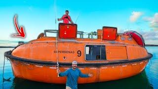 Camping On My Renovated 64 Person Enclosed LIFEBOAT