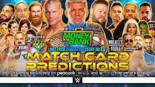 WWE Money in the Bank 2024 - Card Predictions v2