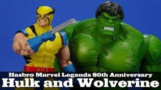 Marvel Legends Hulk and Wolverine 1st Appearance 2-pack 80th Anniversary Hasbro Action Figure Review