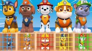 PAW Patrol Guess The Right Door ESCAPE ROOM CHALLENGE Animals Tire Game Cow Mammoth Elephant Tiger