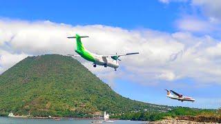 MOMENT TERBAIK DUA PESAWAT LANDING DI BANDARA ENDE