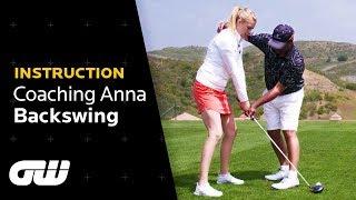 The PERFECT BACKSWING Explained  Michael Campbell Tips  Coaching Anna  Golfing World