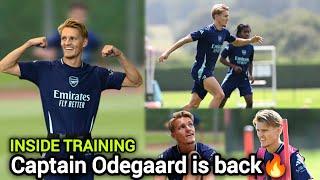 Martin Odegaard Back in action and Ready  Inside Training Today