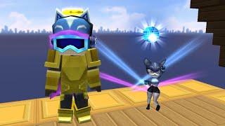 Unlocking DISCO GOGGLES and CATWOMAN PET in BedWars Searon Pass Blockman Go