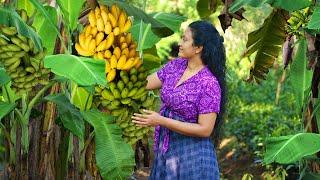 Delicious sweets from my fathers banana harvest  Poorna - The nature girl