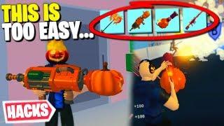 I Can Only Use HALLOWEEN WEAPONS In Strucid... Roblox