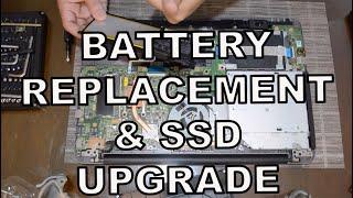 BATTERY REPLACEMENT & SSD UPGRADE FOR ASUS X556U