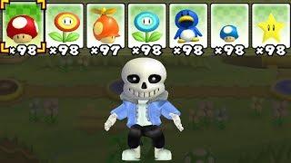 What happens when Sans Undertale uses Marios Power-Ups?