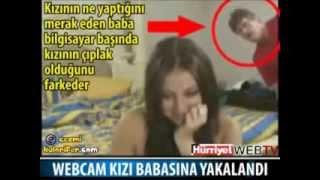Webcamde Soyunan Kızı babası yakaladı