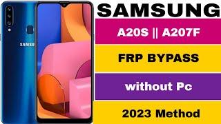SAMSUNG Galaxy A20s  A207F Frp Bypass without  PC 2023 method