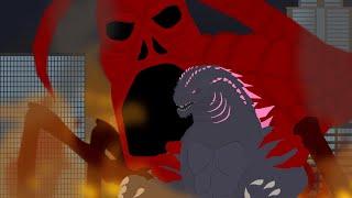 RED vs Evolved Godzilla