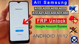 Samsung Android 1112 FRP Bypass  A10SA20SA03SA02SA12A21A22A30A31A50 Google Account Unlock