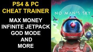 Cheat trainer for No Mans Sky on PS4 and PC